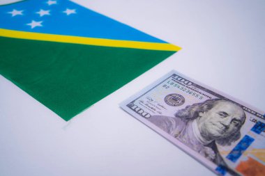 Solomon Adaları Amerikan Doları Banknotlu Bayrağı