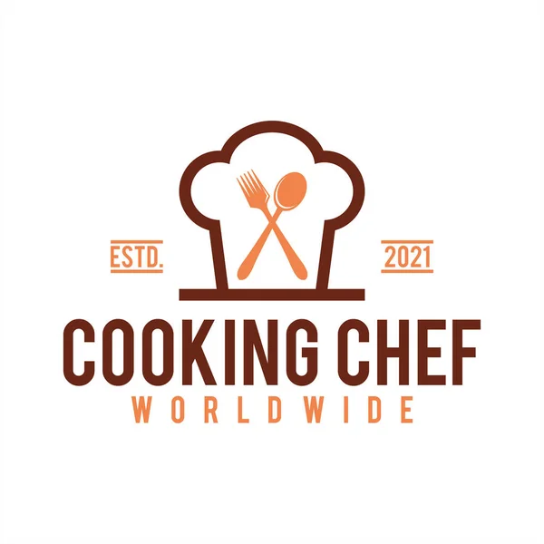 Chef Logo Vektor Symbol Illustration — Stockfoto