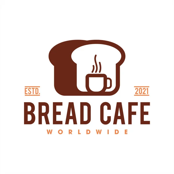 Brot Café Logo Vektor Symbol Illustration — Stockfoto