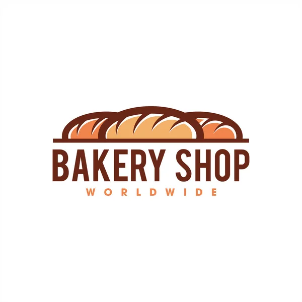 Bread Logo Vector Icon Illustration — Stock Photo, Image