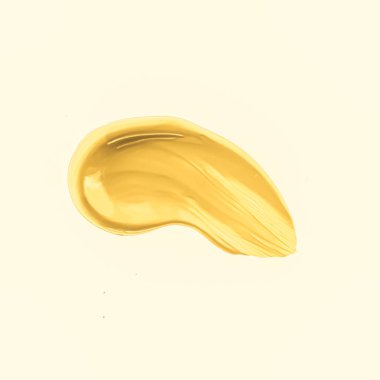 Altın fırça darbesi ya da makyaj lekesi yakın çekim, güzellik kozmetiği ve ruj dokusu