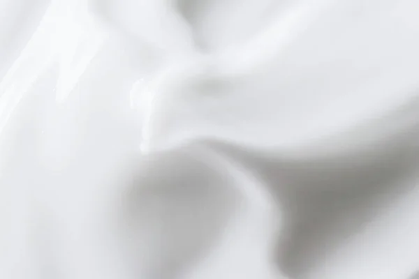 Textura de crema blanca pura como fondo abstracto, sustancia alimenticia o cosmética orgánica —  Fotos de Stock