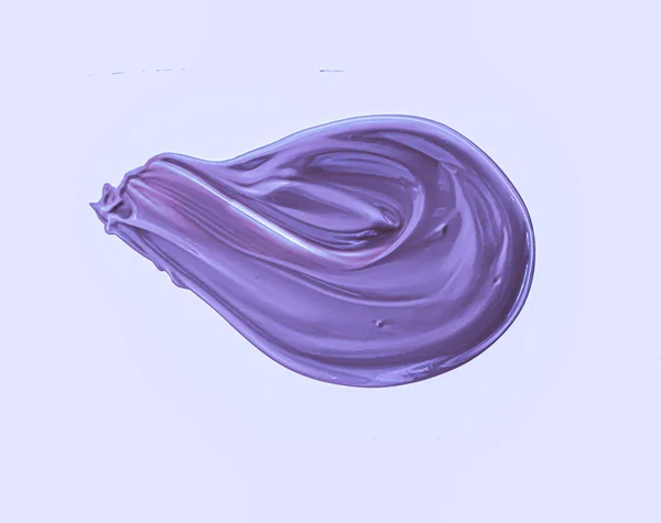 Purple brush stroke or makeup smudge closeup, beauty cosmetics and lipstick texture — Stock Photo, Image