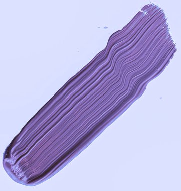 Mor fırça darbesi ya da makyaj lekesi yakın çekim, güzellik kozmetiği ve ruj dokusu