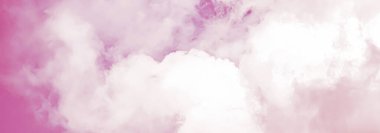 Fantezi ve rüya gibi pembe gökyüzü, ruhsal ve doğa arka planı