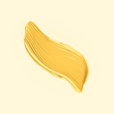 Altın fırça darbesi ya da makyaj lekesi yakın çekim, güzellik kozmetiği ve ruj dokusu