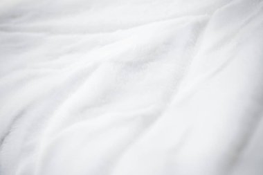 Lüks beyaz kürk ceket dokusu arka plan, yapay kumaş ayrıntıları