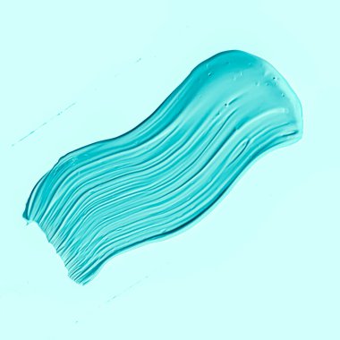 Naneli fırça darbesi ya da makyaj lekesi yakın çekim, güzellik kozmetik ürünleri ve ruj dokusu