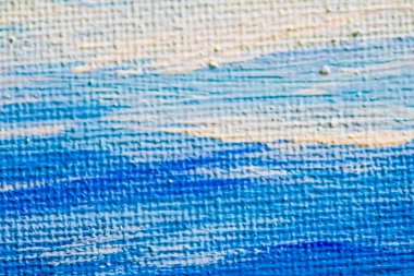 Tablo üzerindeki akrilik fırça darbeleri soyut arkaplan, yaratıcı resim ve çağdaş sanattır