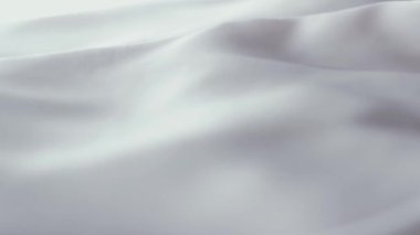 Moda markası arka planı olarak beyaz ipek kumaş dokusu, tekstil yüzeyi ve lüks düz malzeme