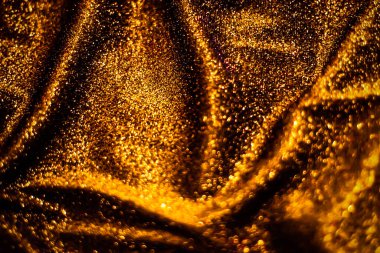 Bronz tatil ışıltısı soyut arka plan, ihtişam tasarımı ve şenlikli davet için lüks, parlak kumaş malzeme.