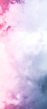 Fantezi pembe ve mavi gökyüzü, ruhsal ve doğa arkaplan