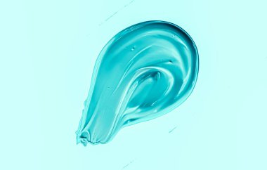 Naneli fırça darbesi ya da makyaj lekesi yakın çekim, güzellik kozmetik ürünleri ve ruj dokusu