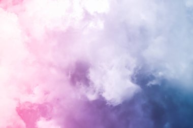 Fantezi pembe ve mavi gökyüzü, ruhsal ve doğa arkaplan