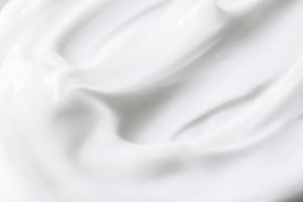 Textura de creme branco puro como fundo abstrato, substância alimentar ou cosmética orgânica — Fotografia de Stock