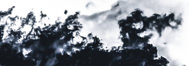 Asgari siyah bulutlu arkaplan soyut arkaplan, minimal tasarım ve sanatsal sıçrama