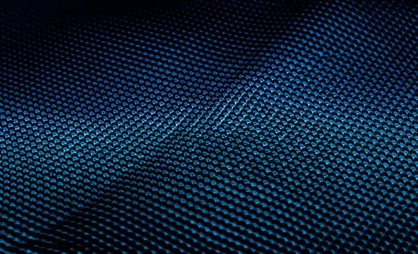 Niebieski metaliczny abstrakcyjny tło, futurystyczny powierzchnia i high tech materiał — Zdjęcie stockowe