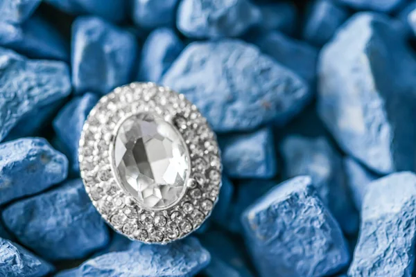 Luxury diamond earrings closeup, jewelry and fashion brand
