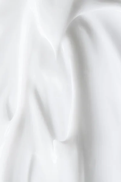 Čistě bílá smetanová textura jako abstraktní pozadí, potravinářská látka nebo organická kosmetika — Stock fotografie