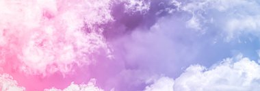 Fantezi pembe ve mavi gökyüzü, ruhsal ve doğa arkaplan
