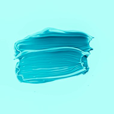 Naneli fırça darbesi ya da makyaj lekesi yakın çekim, güzellik kozmetik ürünleri ve ruj dokusu