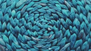 Mavi tablo yerleştirme paspası dönüyor, üst görünüm