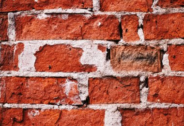 Eski tuğla duvar dokusu grunge arkaplan ve kentsel detay olarak