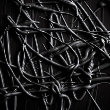 Lüks güzellik markası, bayram afişi tasarımı, soyut duvar sanatı veya sanatsal fırça darbesi için siyah krem dokusu, kozmetik ürün ve makyaj arka planı