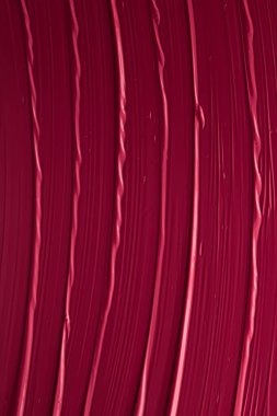 Lüks marka, tatil arkaplanı veya soyut duvar sanatı ve boya vuruşları için makyaj malzemesi olarak kırmızı ruj veya dudak parlatıcısı dokusu, makyaj ve güzellik ürünleri