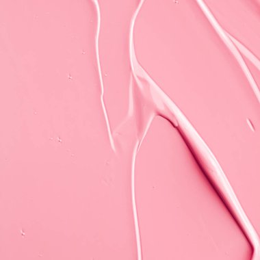 Lüks marka, tatil arkaplanı veya soyut duvar sanatı ve boya vuruşları için kozmetik arka plan, makyaj ve güzellik ürünleri olarak pembe ruj veya dudak parlatıcısı