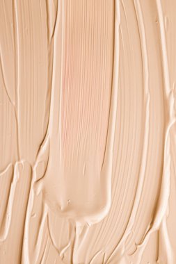 Bej kozmetik doku arka plan, makyaj ve cilt ürünleri, krem, ruj, temel makro, lüks güzellik markası, tatil yassı tasarımı