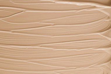 Bej kozmetik doku arka plan, makyaj ve cilt ürünleri, krem, ruj, temel makro, lüks güzellik markası, tatil yassı tasarımı