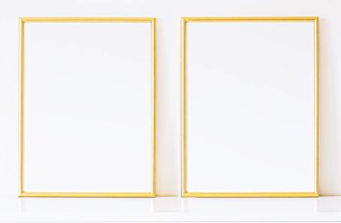 Beyaz mobilyalarda altın çerçeve, lüks ev dekorasyonu ve tasarım, poster baskısı ve basılabilir sanat, çevrimiçi dükkan vitrini
