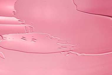 Lüks marka, tatil arkaplanı veya soyut duvar sanatı ve boya vuruşları için kozmetik arka plan, makyaj ve güzellik ürünleri olarak pembe ruj veya dudak parlatıcısı