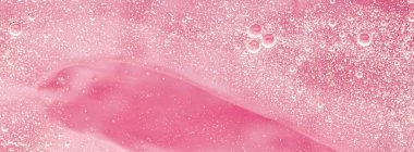 Soyut sıvı pankart arka plan, boya sıçraması, girdap deseni ve su damlaları, güzellik jeli ve kozmetik doku, modern sihir sanatı ve lüks düz dizayn olarak bilim