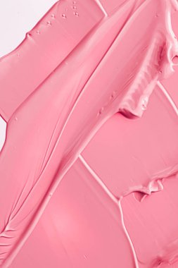 Lüks marka, tatil arkaplanı veya soyut duvar sanatı ve boya vuruşları için kozmetik arka plan, makyaj ve güzellik ürünleri olarak pembe ruj veya dudak parlatıcısı