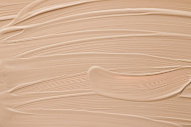 Bej kozmetik doku arka plan, makyaj ve cilt ürünleri, krem, ruj, temel makro, lüks güzellik markası, tatil yassı tasarımı