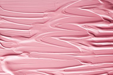 Lüks marka, tatil arkaplanı veya soyut duvar sanatı ve boya vuruşları için kozmetik arka plan, makyaj ve güzellik ürünleri olarak pembe ruj veya dudak parlatıcısı