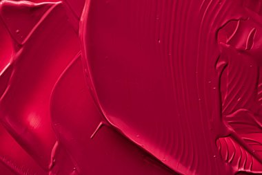 Lüks marka, tatil arkaplanı veya soyut duvar sanatı ve boya vuruşları için makyaj malzemesi olarak kırmızı ruj veya dudak parlatıcısı dokusu, makyaj ve güzellik ürünleri