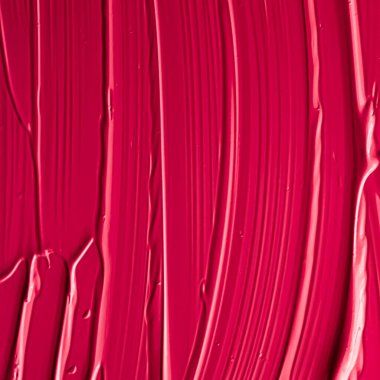 Lüks marka, tatil arkaplanı veya soyut duvar sanatı ve boya vuruşları için makyaj malzemesi olarak kırmızı ruj veya dudak parlatıcısı dokusu, makyaj ve güzellik ürünleri