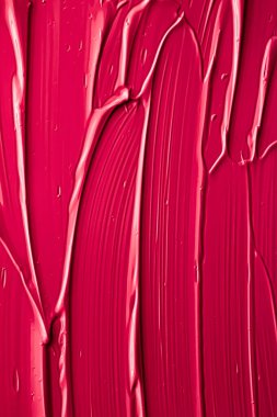 Lüks marka, tatil arkaplanı veya soyut duvar sanatı ve boya vuruşları için makyaj malzemesi olarak kırmızı ruj veya dudak parlatıcısı dokusu, makyaj ve güzellik ürünleri