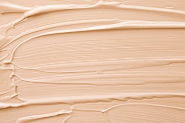 Bej kozmetik doku arka plan, makyaj ve cilt ürünleri, krem, ruj, temel makro, lüks güzellik markası, tatil yassı tasarımı