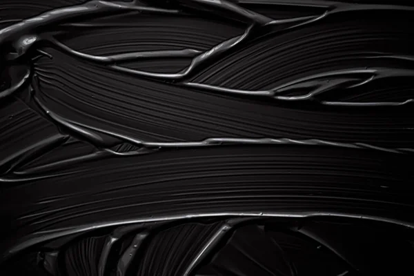 Fundo de textura de creme preto, produto cosmético e fundo de maquiagem para marca de beleza de luxo, design de banner de férias, arte de parede abstrata ou pincel de pintura artística — Fotografia de Stock