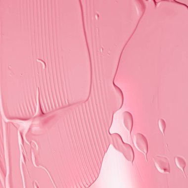 Lüks marka, tatil arkaplanı veya soyut duvar sanatı ve boya vuruşları için kozmetik arka plan, makyaj ve güzellik ürünleri olarak pembe ruj veya dudak parlatıcısı