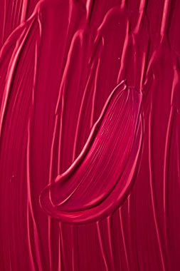 Lüks marka, tatil arkaplanı veya soyut duvar sanatı ve boya vuruşları için makyaj malzemesi olarak kırmızı ruj veya dudak parlatıcısı dokusu, makyaj ve güzellik ürünleri