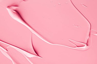 Lüks marka, tatil arkaplanı veya soyut duvar sanatı ve boya vuruşları için kozmetik arka plan, makyaj ve güzellik ürünleri olarak pembe ruj veya dudak parlatıcısı