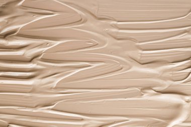 Bej kozmetik doku arka plan, makyaj ve cilt ürünleri, krem, ruj, temel makro, lüks güzellik markası, tatil yassı tasarımı