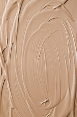 Bej kozmetik doku arka plan, makyaj ve cilt ürünleri, krem, ruj, temel makro, lüks güzellik markası, tatil yassı tasarımı