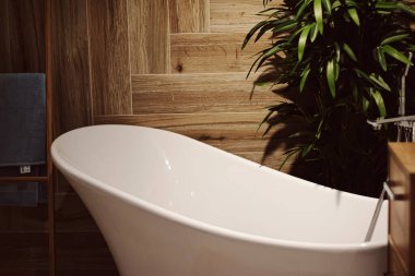 Modern ev veya apartmanda ev dekorasyonu ve iç tasarım, mobilya ve ayrıntılar