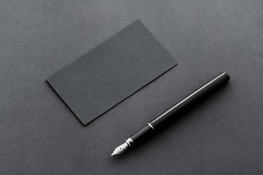 Şirket modeli ve minimal marka kimlik tasarımı için boş kartvizit